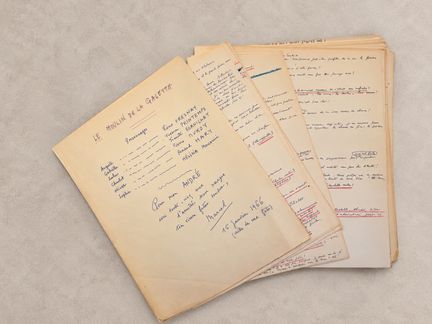 ACHARD Marcel : Manuscrit de sa pièce, Le moulin d