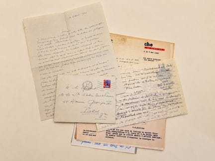 GABIN Jean : Ensemble de 2 lettres autographes com