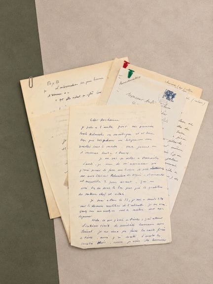 ANOUILH Jean : Ensemble de 4 lettres manuscrites e