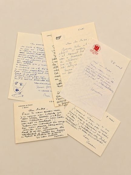 GARY Romain : Ensemble de 7 lettres autographes si