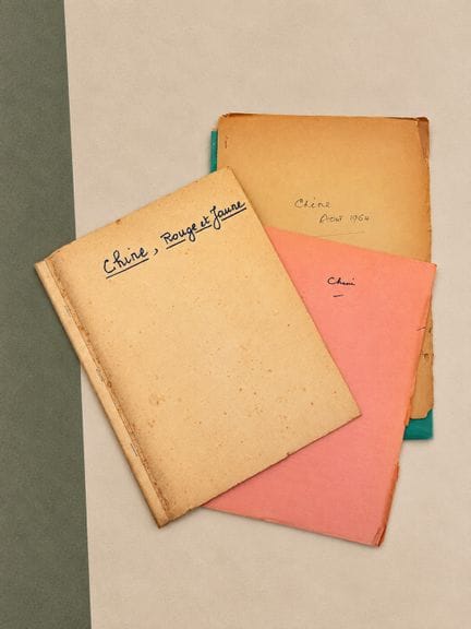 BERNHEIM André : Chine, rouge et jaune. Tapuscrit 