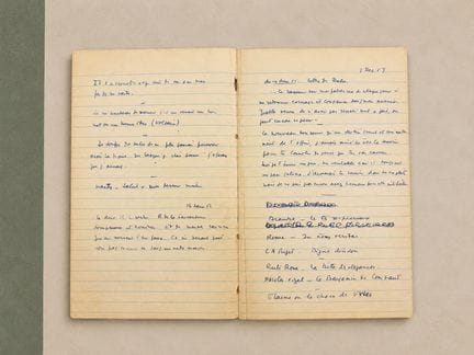 CARNET MANUSCRIT tenu par André Bernheim. Années 5
