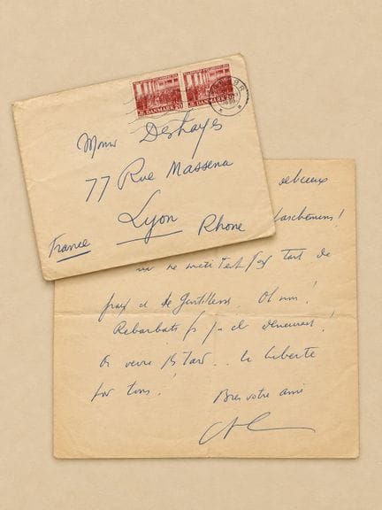 CELINE Louis-Ferdinand : Lettre autographe signée 