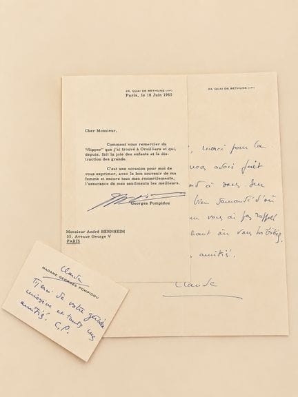 (POLITICIAN): Set of 6 letters addressed to Bernhe