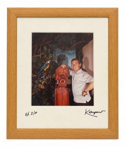 Hergé – Set aus 2 Fotos von Kayaert: Hergé, die El