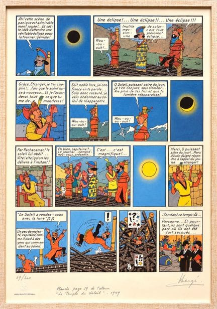 Hergé – Siebdruck für den WWF: Wunderschöner großf