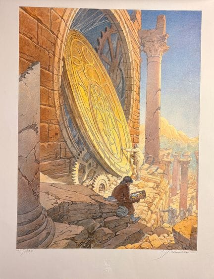 Schuiten – Siebdruck/Offset: „Die Tore der Zeit“. 