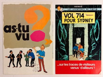 Tim und Struppi – Casterman-Werbebroschüren: Set a