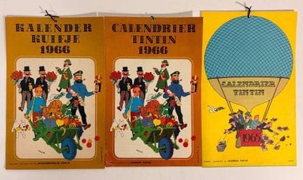 Tim und Struppi – Set aus 3 Zeitungskalendern: Die