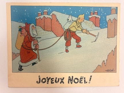 Tim und Struppi-Weihnachtskarte: Tim und Struppi u