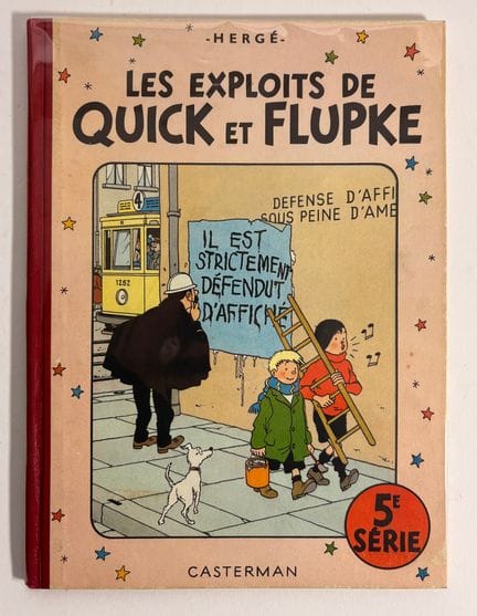 Quick und Flupke 5: Erstausgabe im Format B5bis. S
