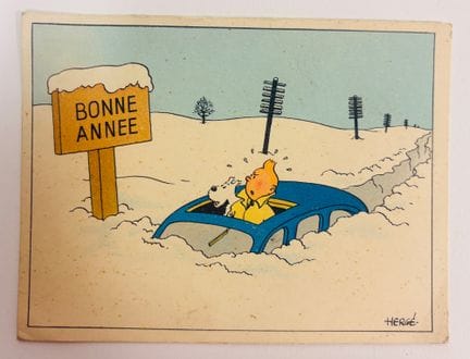 Tim und Struppi – Schneekarte: Tim und Struppi in 