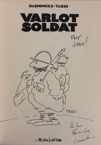 Tardi - Signed copy: *Varlot Soldat*. First editio