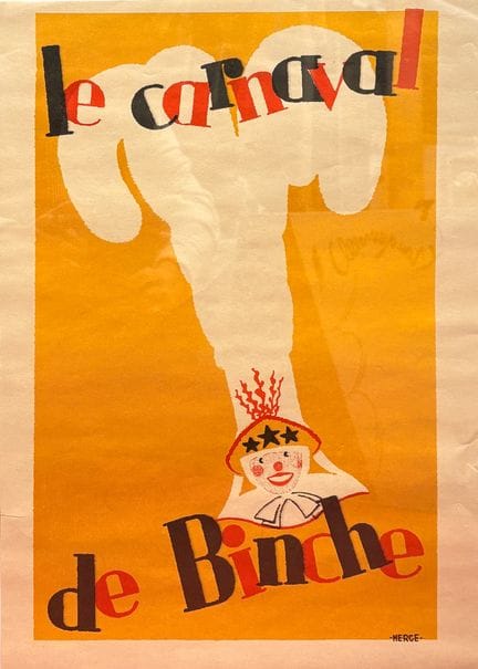 Hergé – Werbeplakat: Sehr schönes Dokument, das ei