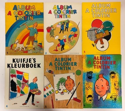 Tim und Struppi – 6-teiliges Malbuch-Set: 1 (1968,