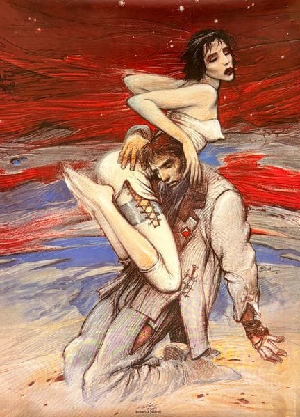 Bilal – Siebdruck/Offset: Romeo und Julia. Sehr gr