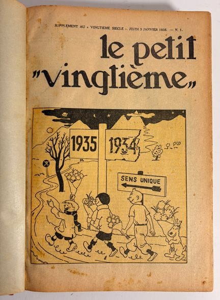 Petit Vingtième 1935: Von einem Liebhaber angefert