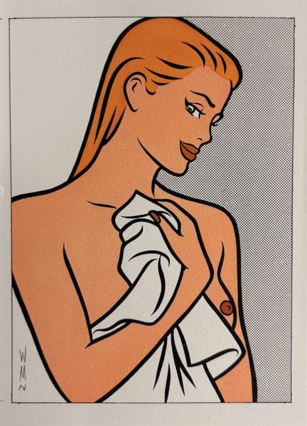 Walter Minus - Original Drawing: A stunning color 