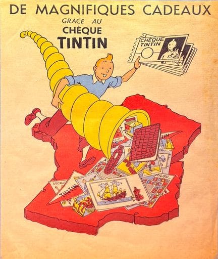 Tim und Struppi – Werbung: Wunderschönes Werbeplak