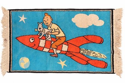 Tintin - Teppich : Alte Auslegware aus den 60er Ja