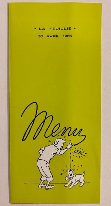 Hergé – „La Feuillie“: Originelles Menü mit mehrer