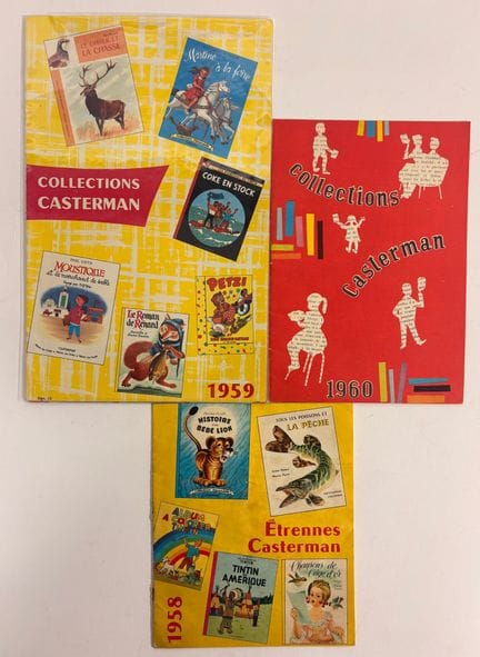 Casterman-Kataloge von 1958, 1959 und 1960: Wunder