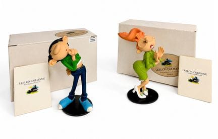Franquin – Leblon-Delienne: Set aus 2 Figuren.
Gas
