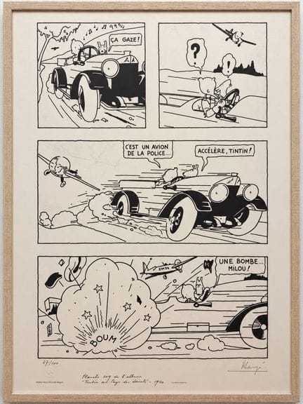 Hergé – Siebdruck für den WWF: Wunderschöner großf