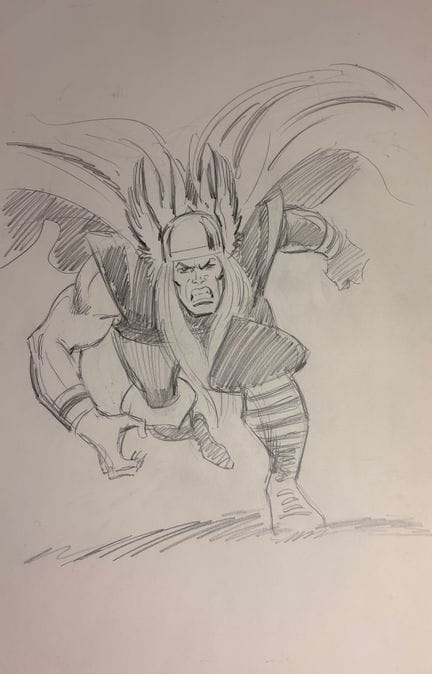 Jack Kirby - Conjunto de 2 dedicatorias: Magnífico