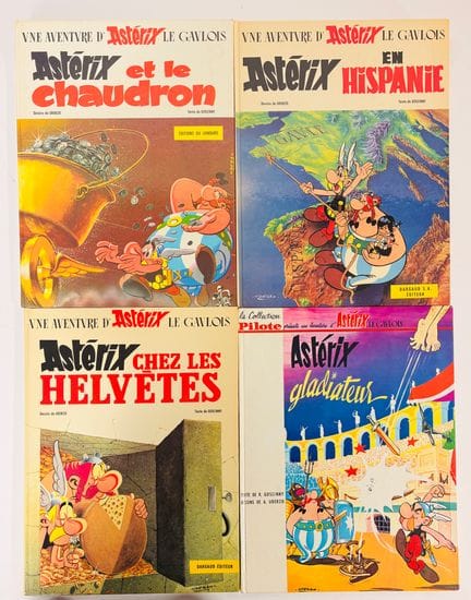 Asterix - Set of 4 albums: *Gladiator* (Dargaud, C