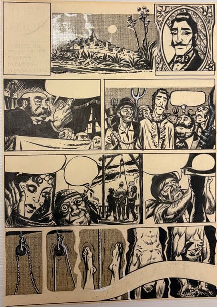 Ma-San Algora - Conjunto de 5 dibujos: «Hombre con