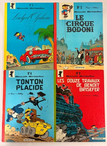 Benoît Brisefer - Set of 4 albums: Nos. 3, 4, 5, 6