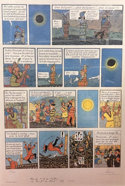 Hergé – Siebdruck für den WWF: Wunderschöner großf