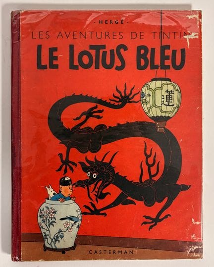 Tim und Struppi, Schwarz-Weiß – Der blaue Lotus: C