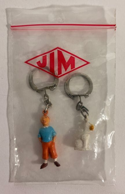 Tim und Struppi – 2er-Set Schlüsselanhänger „Jim“: