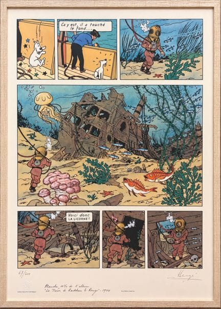 Hergé – Siebdruck für den WWF: Wunderschöner großf