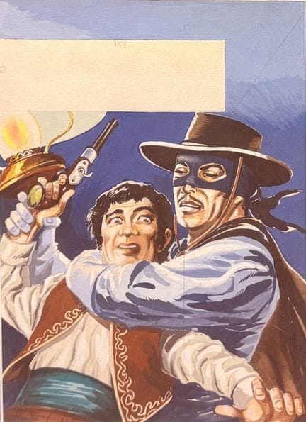 Guinovart Francisco - Dibujo original: Zorro. Obra