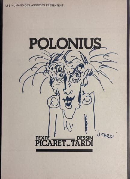 Tardi - Signed copy: Polonius. First edition featu