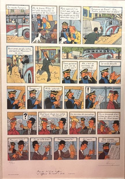 Hergé – Siebdruck für den WWF: Wunderschöner großf