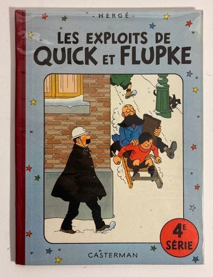 Quick und Flupke 4: Erstausgabe im B4-Format. Nahe
