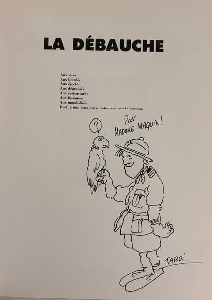Tardi - Signed Copy: *La débauche*. February 2000 