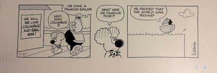 Mort Walker Addison - Tira cómica original: Dibujo