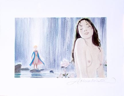 Arinouchkine, a gouache, pastel, and graphite draw
