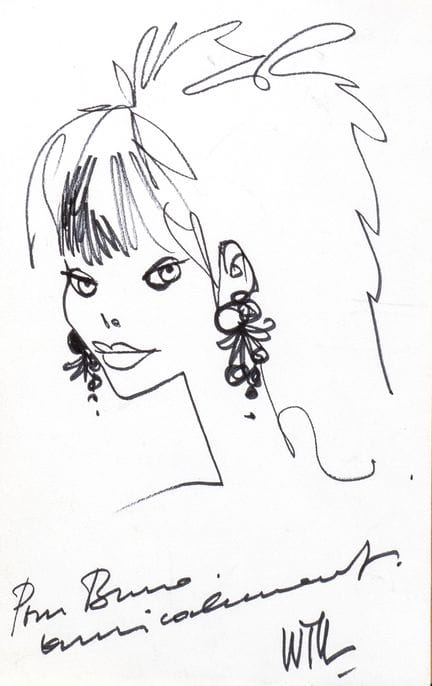 Will, a felt-pen illustration depicting an elegant