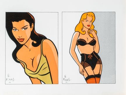 Walter Minus, a set of two illustrations in India 