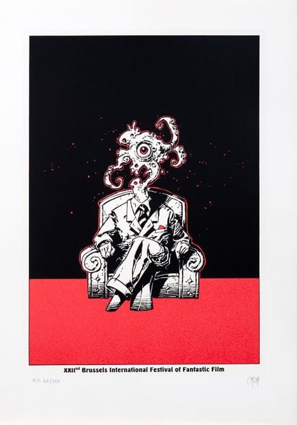 Caza, sérigraphie du 22ème Festival du film fantas