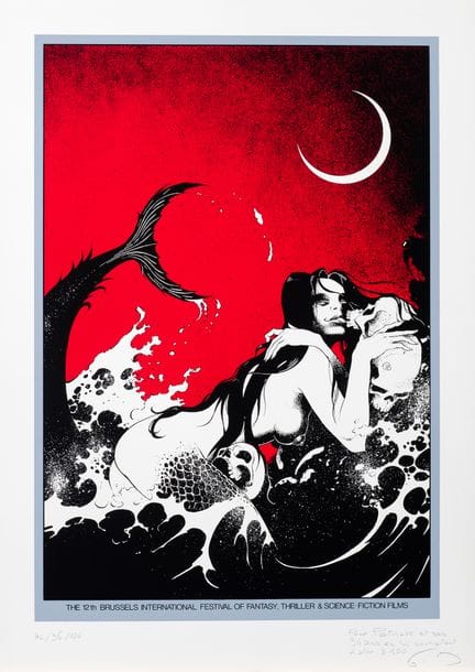 "Bourgeon," a silkscreen print from the 12th Bruss