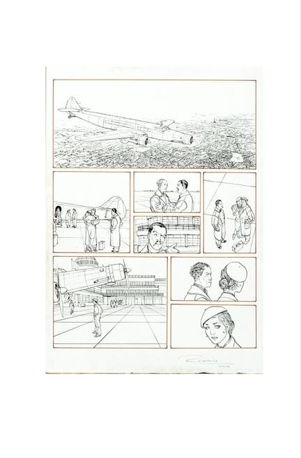 Romain Hugault, *Au-delà des nuages*, plate no. 34