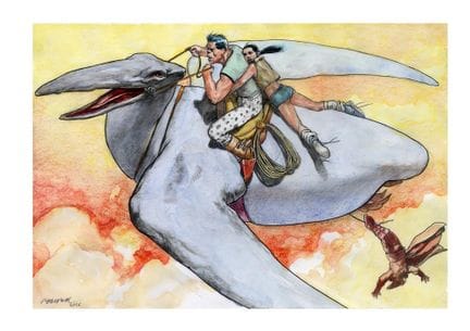 Liberatore, Hommage an Moebius: eine großformatige