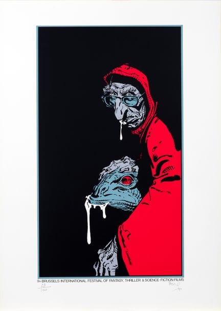 Boucq, silkscreen print from the 9th Brussels Fant
